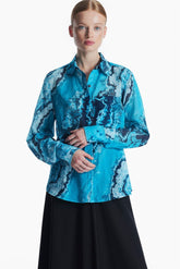 Akio shirt // blue agate