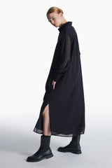 Chi dress // black netting
