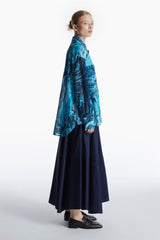 Yori shirt // blue agate