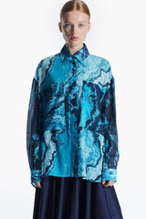 Yori shirt // blue agate