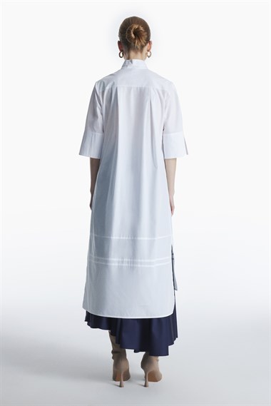 MINORU DRESS // white