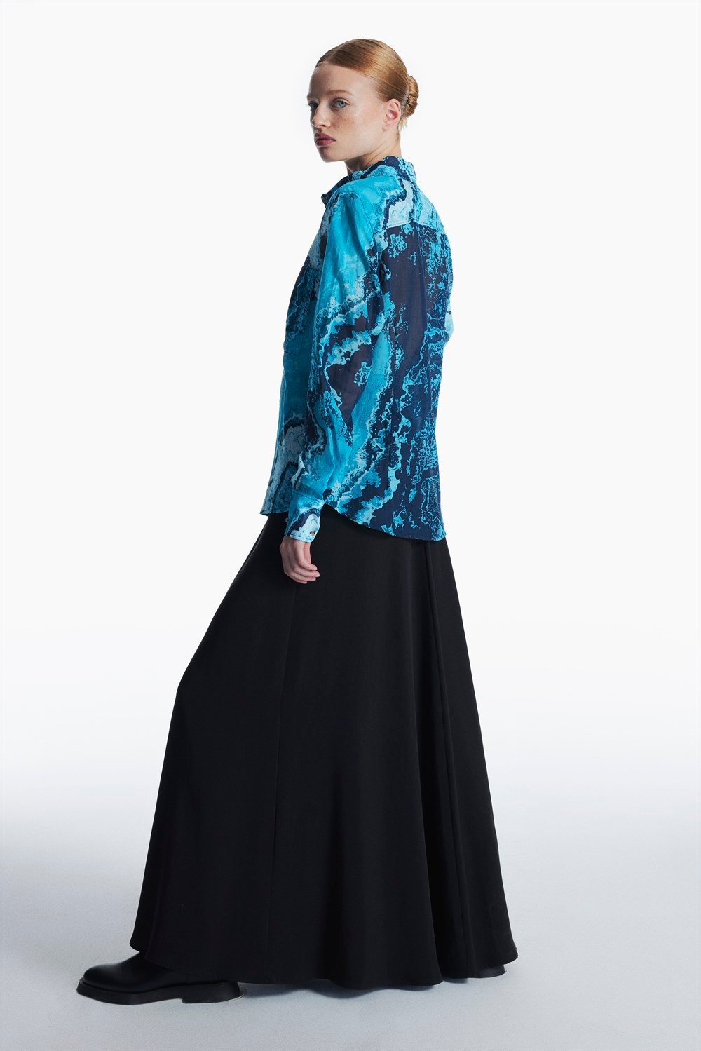 Akio shirt // blue agate
