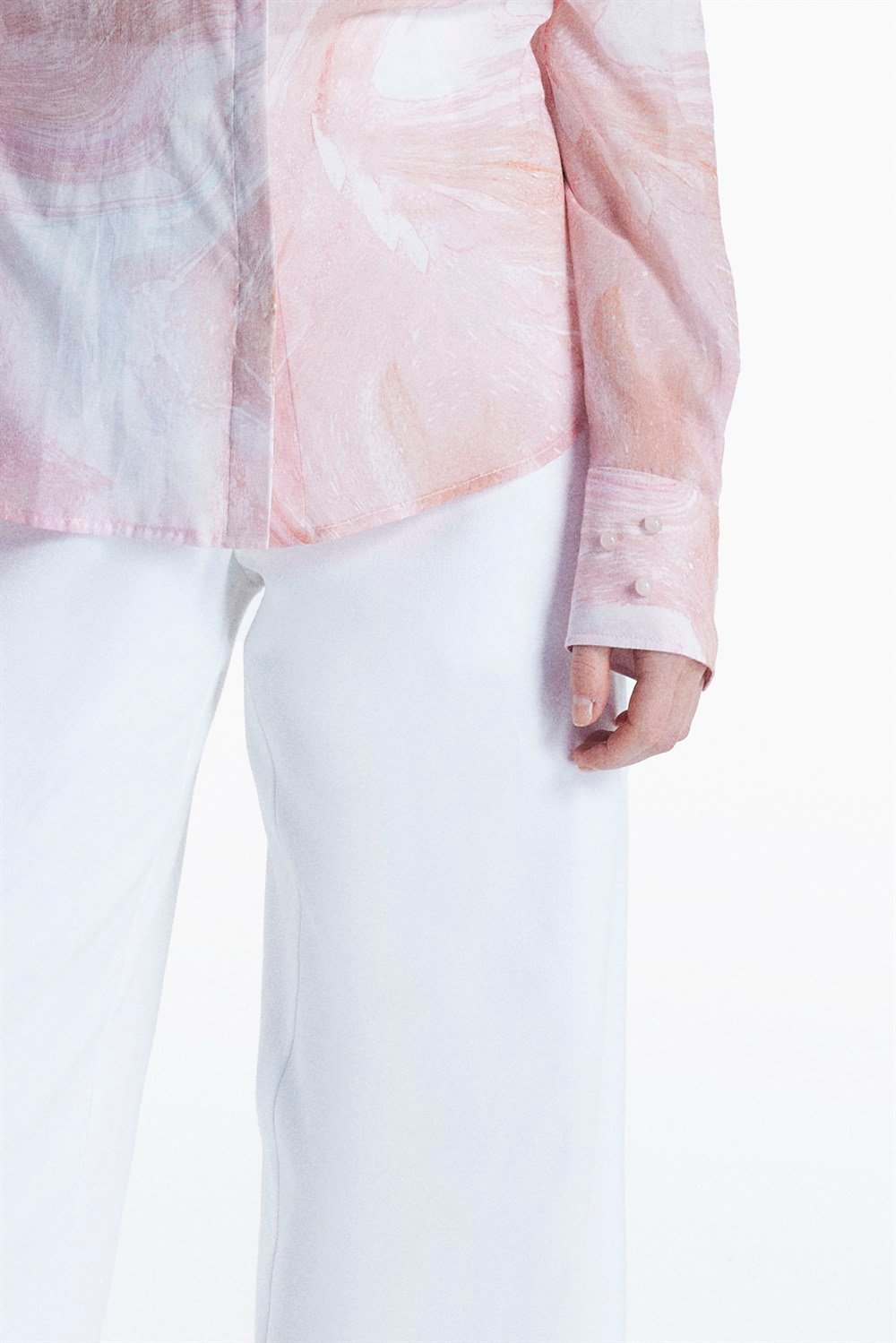 Akio shirt // pink quartz