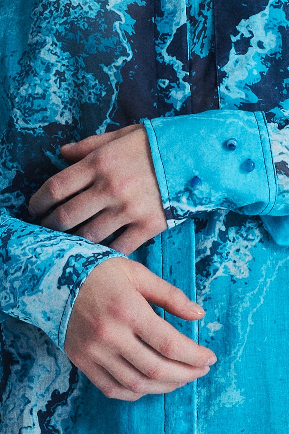 Yori shirt // blue agate